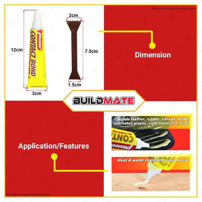 PIONEER Contact Bond 15ML | 50ML [SOLD PER PIECE] Tube Bond All Purpose Adhesive Toluene Free