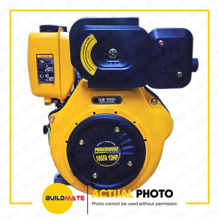 POWERHOUSE 10HP Industrial Diesel Standard Speed Engine 3,600RPM 10HP PWH-186FA 100% COPPER PHI