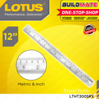 WADFOW 12" | 20" | 24" Inch Ruler Metric & Inch Stainless Steel Straight Edge Measuring Tool | WHT