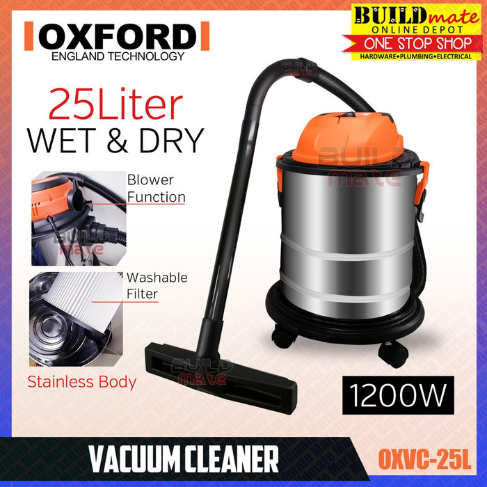 [COMBO] OXFORD COMBO 25L Wet & Dry Vacuum Cleaner OXVC-25L + OXFORD Pressure Washer  PS80•BUILDMATE•