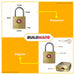 MASTER LOCK TSA Key Alike Brass Padlock #4683Q 4 pcs x 20MM 100% ORIGINAL / AUTHENTIC •BUILDMATE•