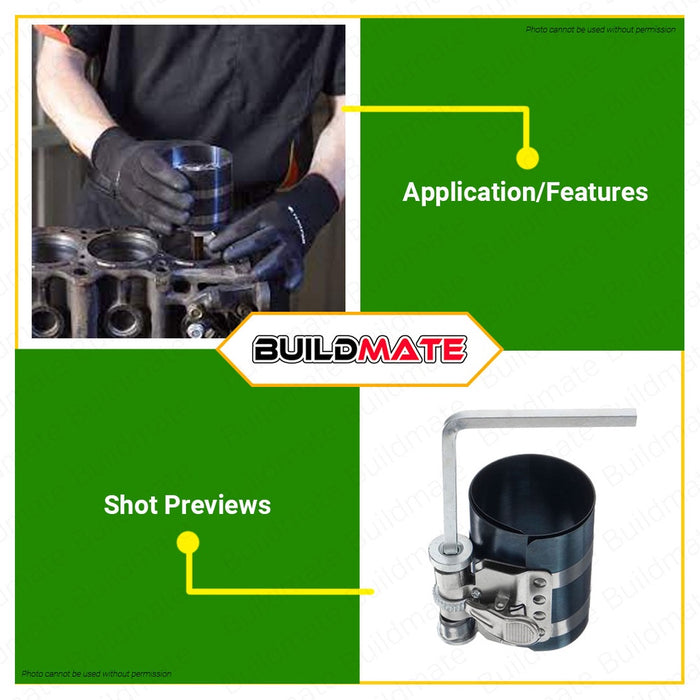 HOYOMA JAPAN Piston Ring Compressor 4" Inch & 6" Inch Adjustable Piston Installer •BUILDMATE• HHT