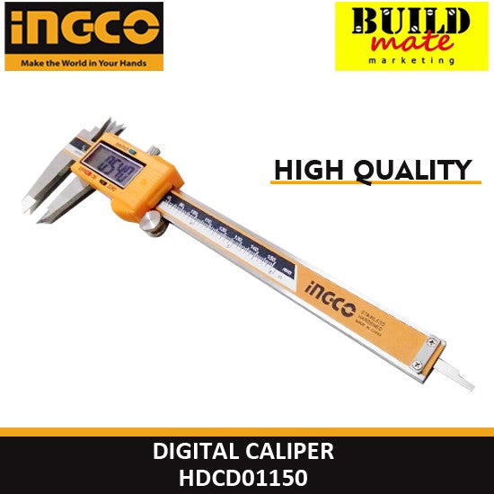 BUILDMATE Ingco Digital Caliper 0-150mm Range Metric/Inch System Conversion Ruler HDCD01150 • IHT