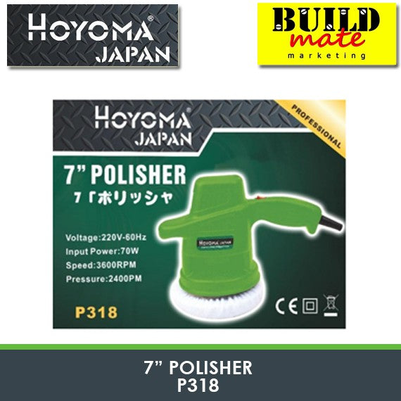 Hoyoma 7" Polisher Buffing Machine P318 •BUILDMATE• HYMPT