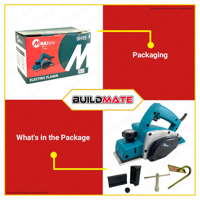 MAILTANK Electric Planer 680W SH55 •BUILDMATE•