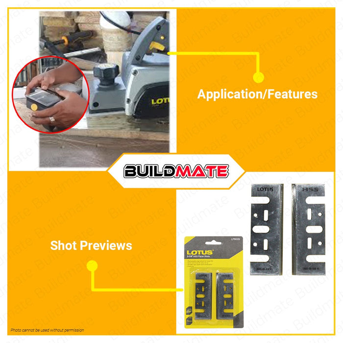 LOTUS 2 PCS Planer Blade 82mm HSS M2 7mm LPB009 •BUILDMATE• LHT