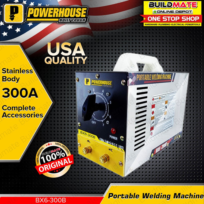 POWERHOUSE BX6-300B Portable Welding Machine Stainless Body 300A •BUILDMATE• PHWM