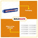 WADFOW 10 PCS Snap-off Knife Blades Set 18mmx100m Handy Utility Knife Cutter Stainless WMK1K18 WHT