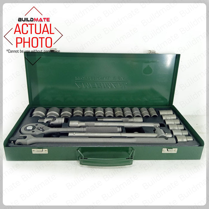 Ameriman 1/2" Drive Socket 26PCS/SET •BUILDMATE•