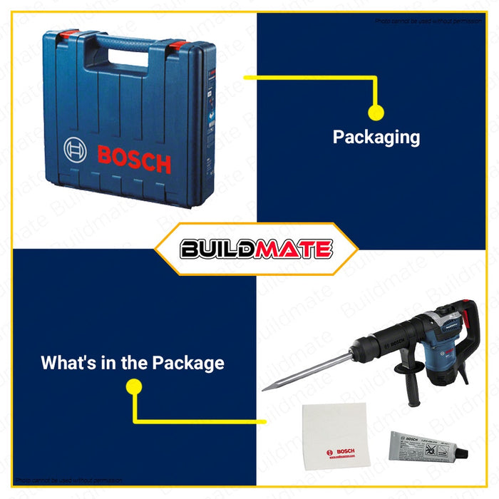 BOSCH Professional Basic Demolition Hammer 1100W with Case GSH 5 06113370K0 •BUILDMATE• BPT