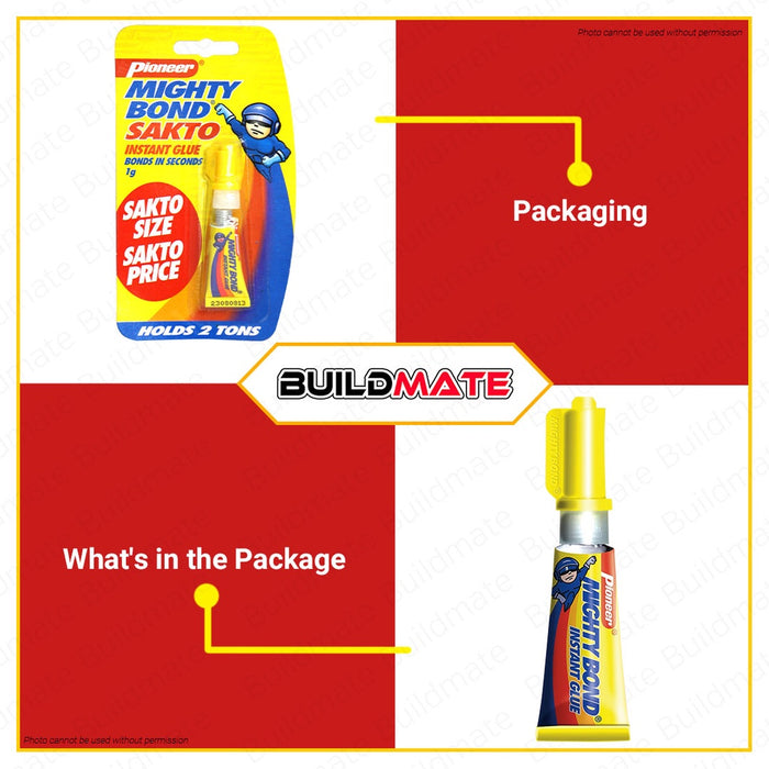 Pioneer Mighty Bond 1G Sakto | Sakto Strip [SOLD PER PIECE] Instant Glue 1M321169 | 1MBS8A1B01
