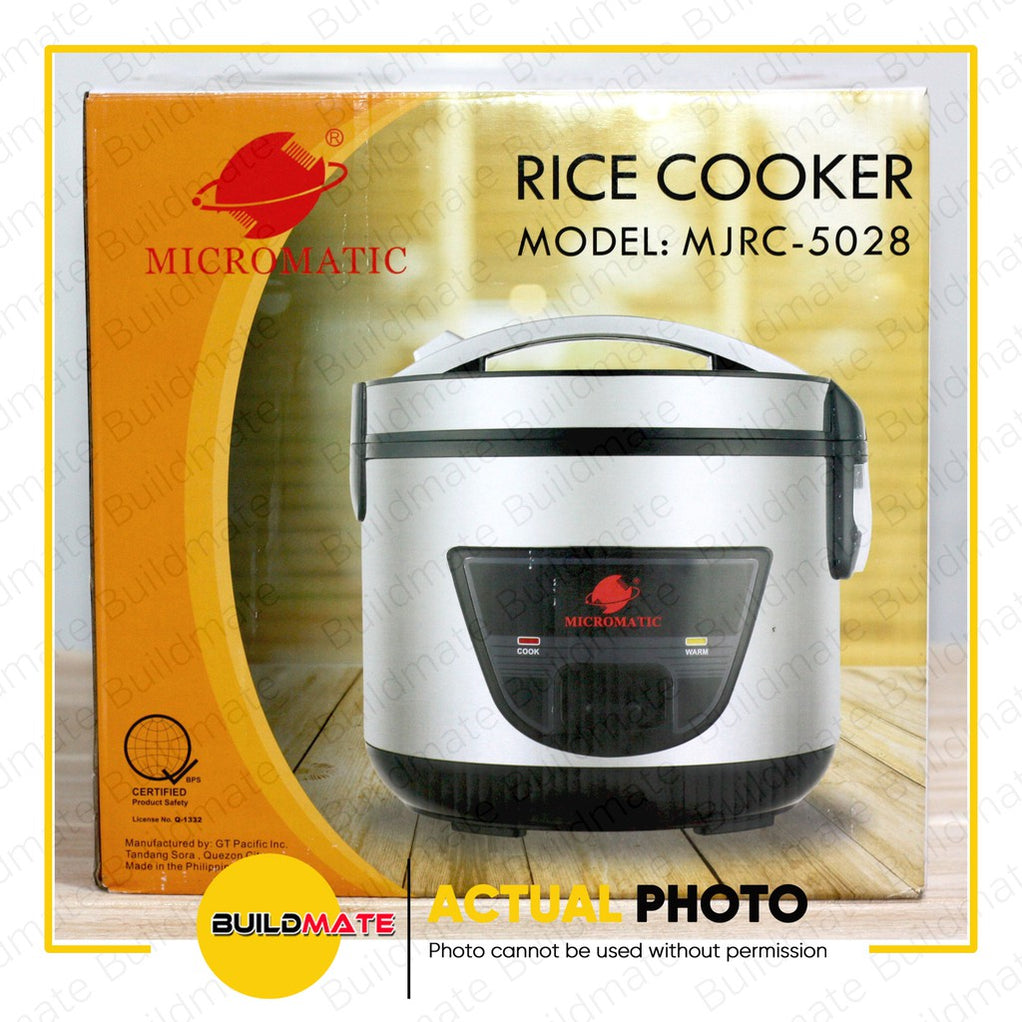 BUILDMATE Micromatic Jar Rice Cooker with Steamer 1.5L 5CUPS 500W Auto ...