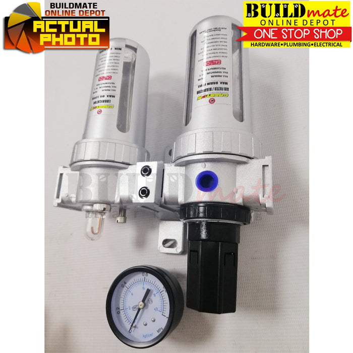 CRESTON Air Filter Regulator Lubricator 150PSI 1/4" NPT FR-9002