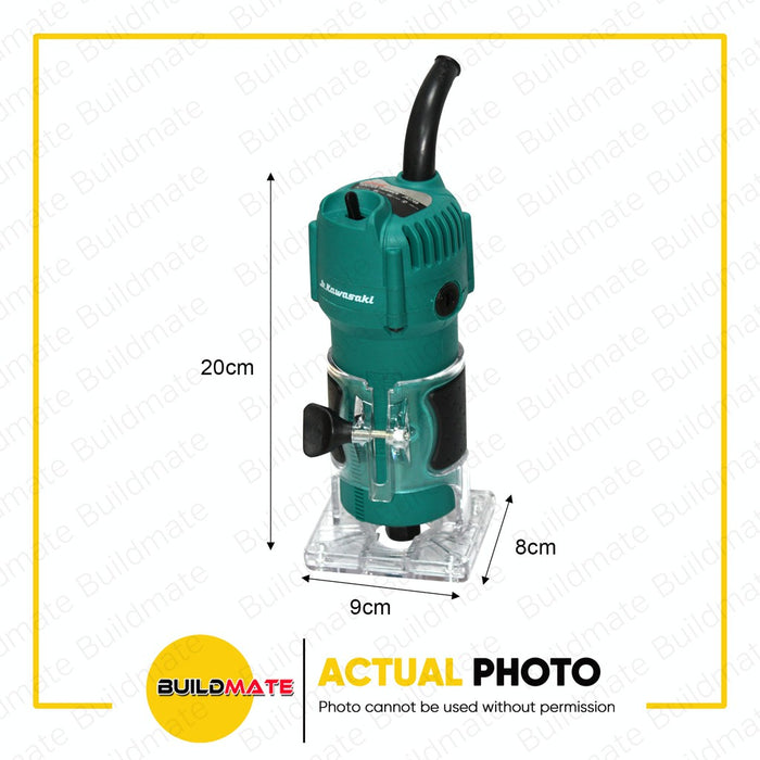 JR KAWASAKI Electric Router Trimmer 650W 3709 + FREE 1 PC ROTARY BIT •BUILDMATE•