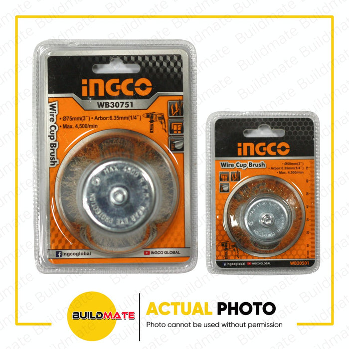 INGCO Wire Cup Brush 50mm | 75mm SOLD PER PIECE •BUILDMATE• IHT