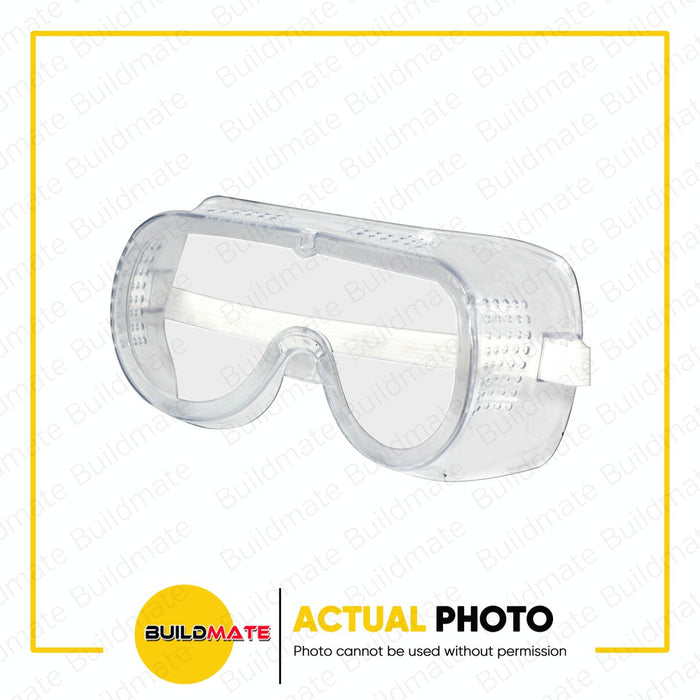 YUKO Safety Goggles Clear with Garter •BUILDMATE•