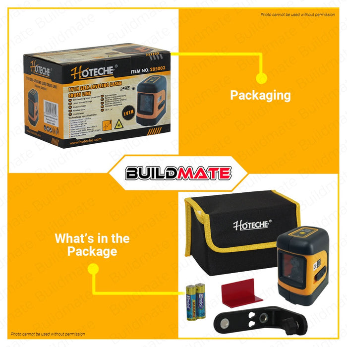 Hoteche 1v1h Self Leveling Laser Cross Line HTC-285003 100% ORIGINAL / AUTHENTIC •BUILDMATE•