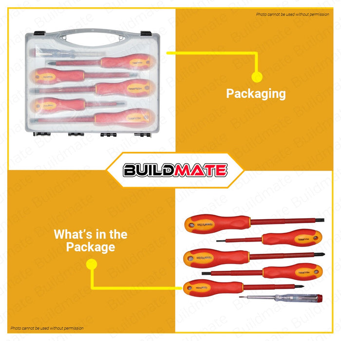 Hoteche Insulated Screwdriver Set  6 PCS/SET HTC-244106 •BUILDMATE•