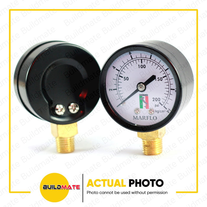 MARFLO Pressure Gauge M-PG100 100PSI | 200PSI SOLD PER PIECE •BUILDMATE•