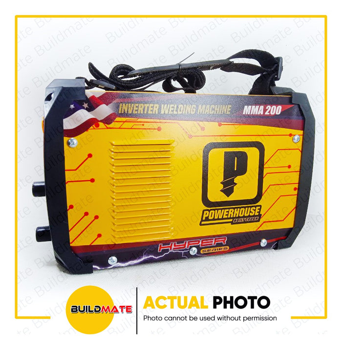 POWERHOUSE Welding Machine Inverter HYPER SERIES MMA-200 ARC Force Mini DC Pure Copper Welder Machine Welding Machine Portable Sale Complete Accessories •BUILDMATE• PHWM