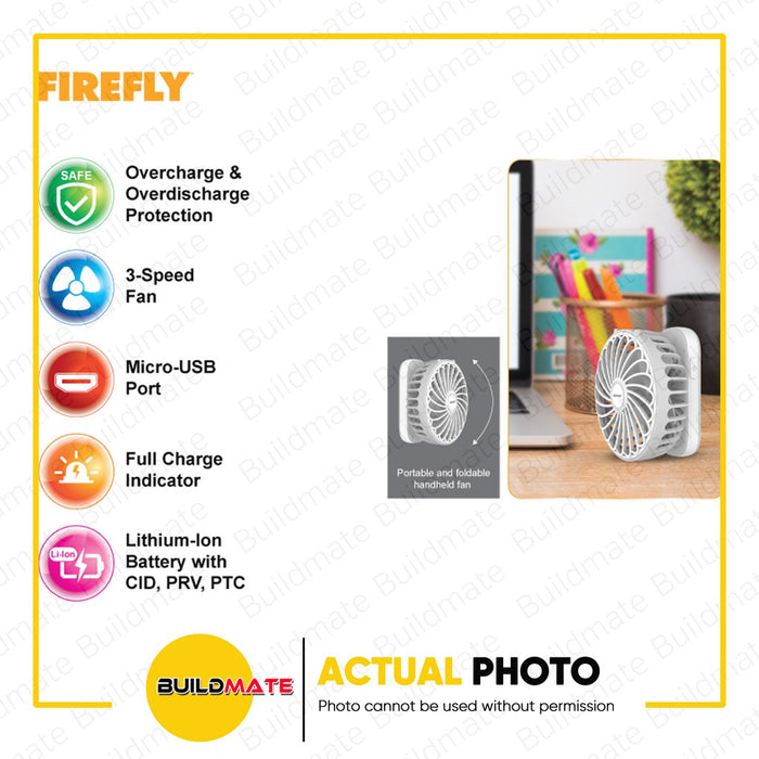 FIREFLY Handy Fan Flip Type 180° 3.07W FEL809 •BUILDMATE•