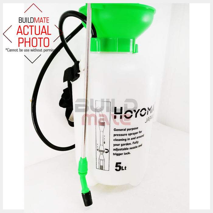 HOYOMA Portable Manual 5L Pressure Sprayer Plant Farm Garden Spray GN-SPRA2-5L •BUILDMATE• HYMHT