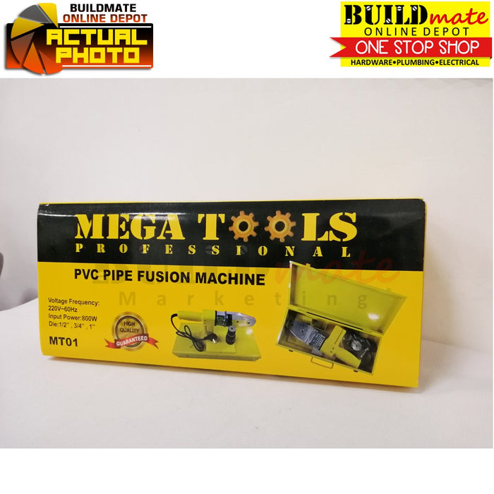 MEGA PVC Pipe Fusion Machine 800W 1/2" 4/3" 1" MT01 •BUILDMATE• 