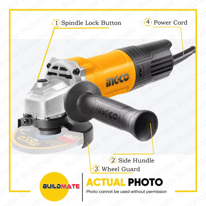 INGCO Angle Grinder 850W AG850382 / AG850383 •BUILDMATE• IPT