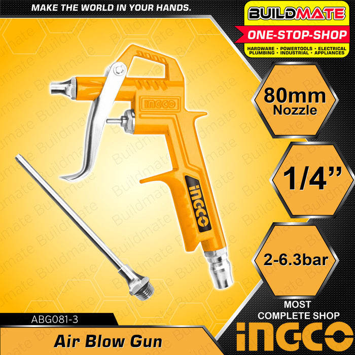 INGCO Air Blow Gun For Hose 16mm | 80mm Air Duster Blowing Gun Air Blower Compressor •BUILDMATE• IHT