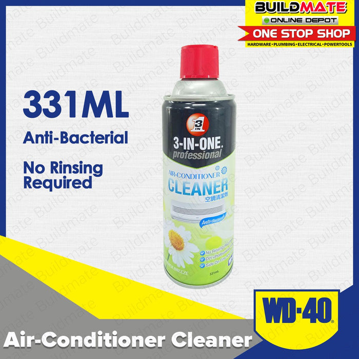 WD-40 3-IN-ONE Professional Air Conditioner Cleaner with Anti Bacteria 331ml Aircon WD40 •BUILDMATE•