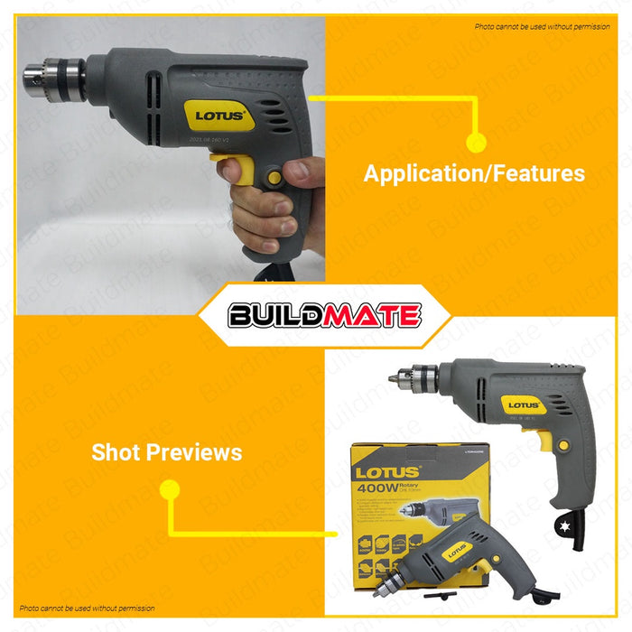 Lotus electric drill outlet
