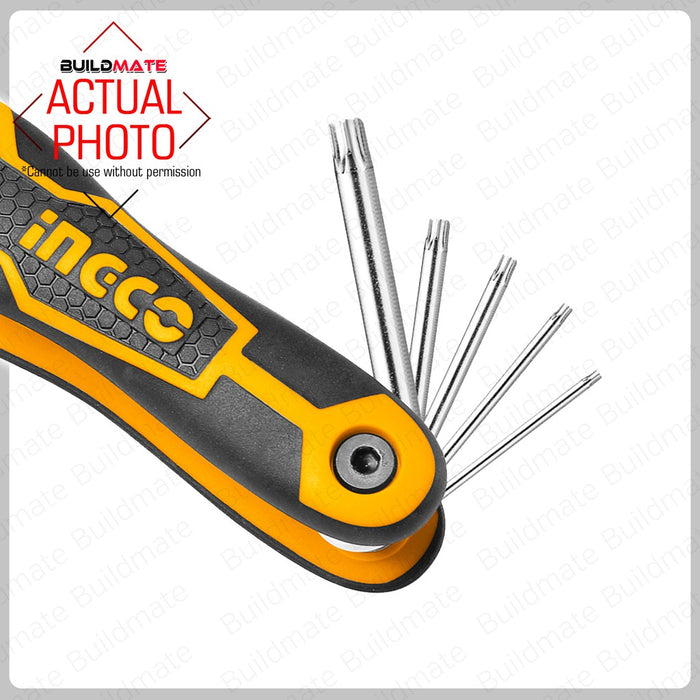 INGCO Pocket Torx Key 8pcs/SET HHK14083 •BUILDMATE• IHT