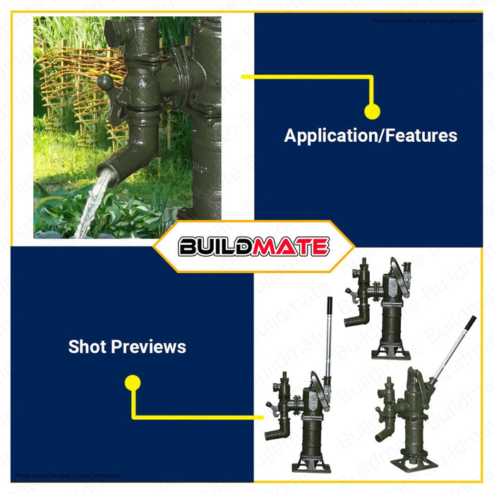 YAMATA JAPAN/OXFORD ENGLAND Jetmatic Water Hand Pump Poso •BUILDMATE•