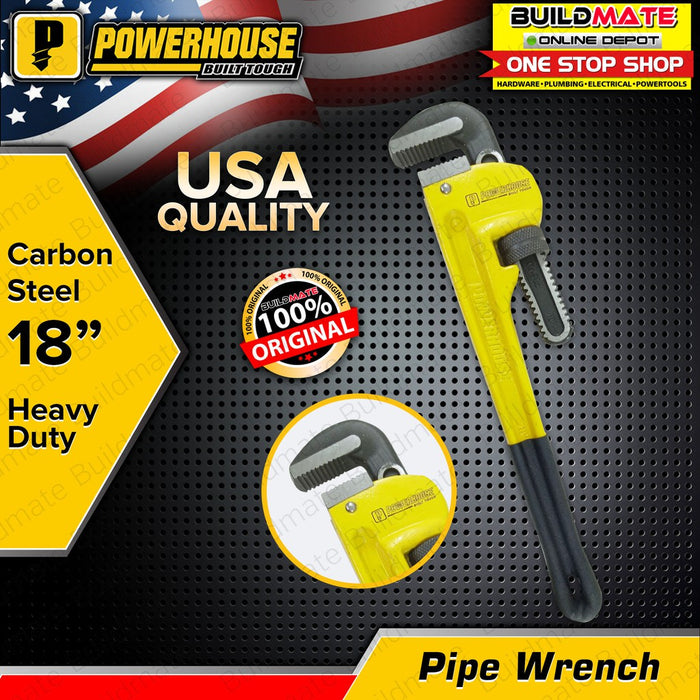 POWERHOUSE Pipe Wrench Heavy Duty 18" + FREE 8PCS ALLEN KEY •BUILDMATE• PHHT