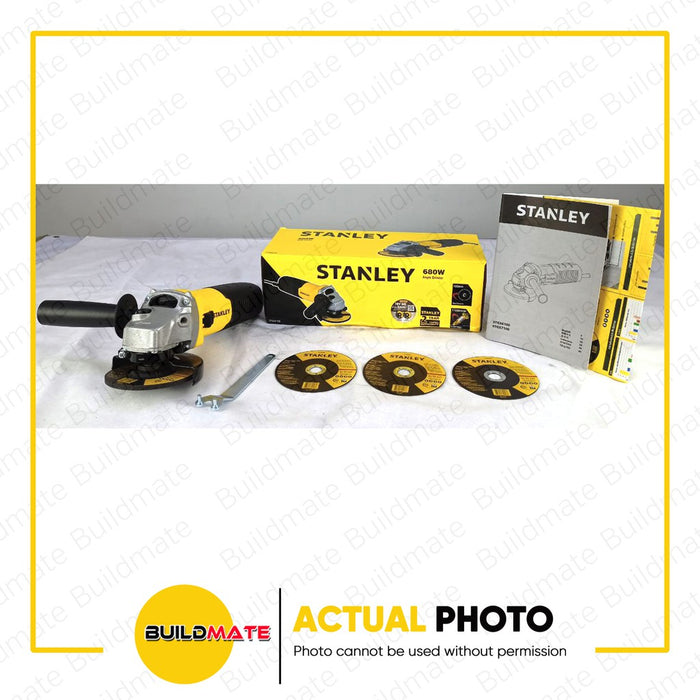 STANLEY Small Angle Grinder 4" 680W STGS6100A-B1 •BUILDMATE• SPT