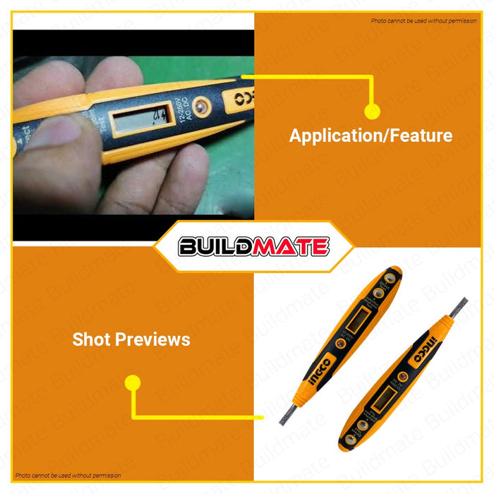 INGCO ORIGINAL Digital  DC and AC Tester Pencil HSDT2201 •BUILDMATE• HT2