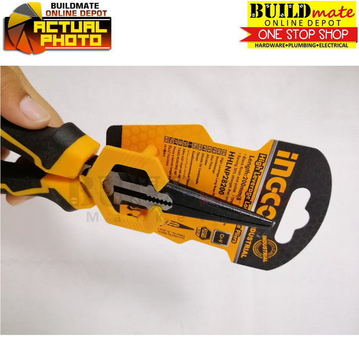 INGCO High Leverage Long Nose Pliers 8" 200mm CR-V HHLNP28200 •NEW ARRIVAL!• IHT