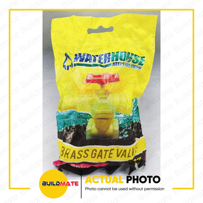 WATERHOUSE by POWERHOUSE Brass Gate Valve 1-1/2" | 2" SOLD PER PIECE •BUILDMATE• PHWH