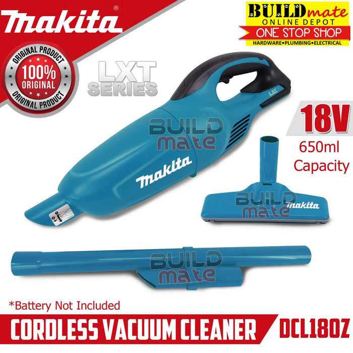 MAKITA Original Cordless 18V Vacuum Cleaner 650ml DCL180Z (NO BATTERY & CHARGER) •BUILDMATE•