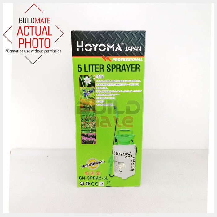 HOYOMA Portable Manual 5L Pressure Sprayer Plant Farm Garden Spray GN-SPRA2-5L •BUILDMATE• HYMHT