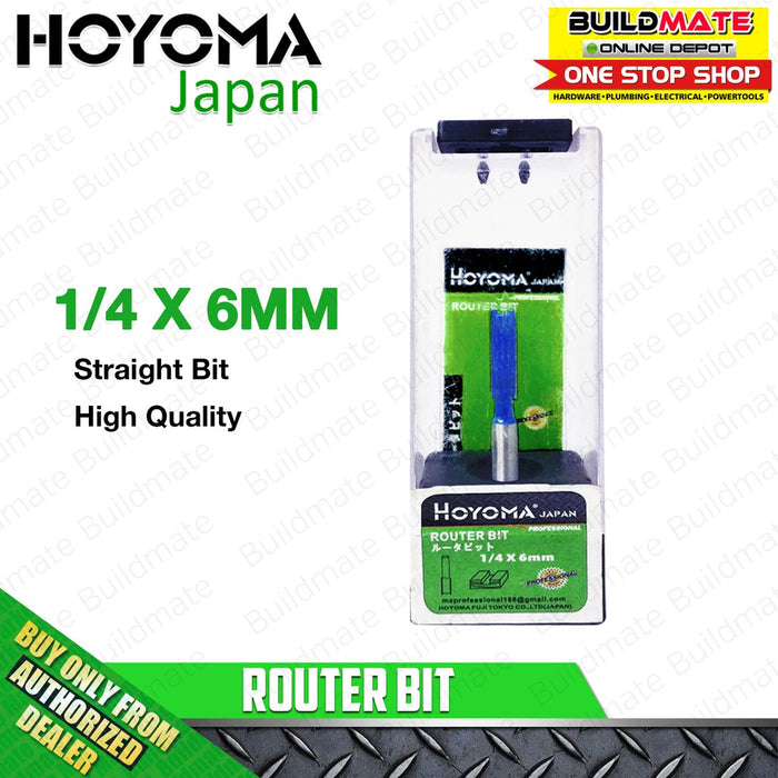 BUILDMATE Hoyoma 1/4-inch router bit, sold per piece