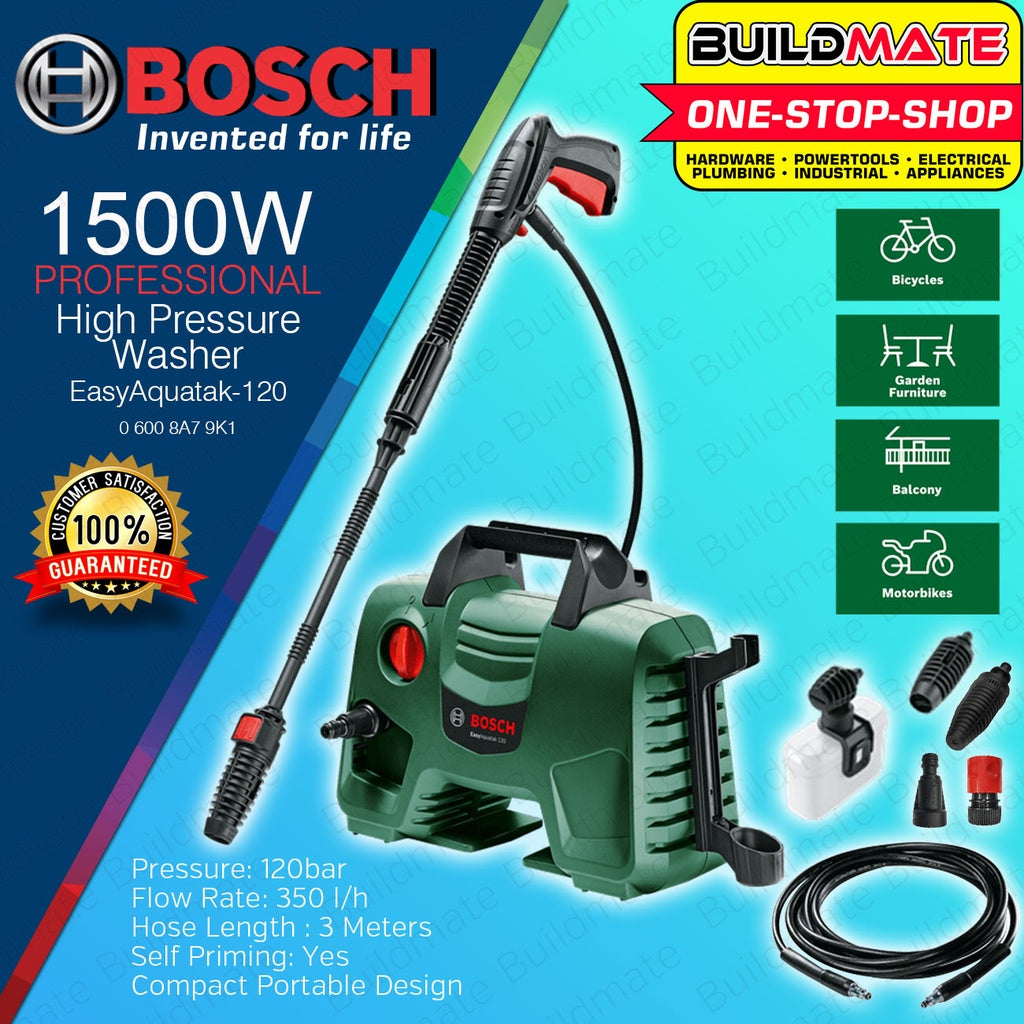 BOSCH Easy Aquatak 120 High Pressure Washer 1500W AQT 120 •100 ORIGIN