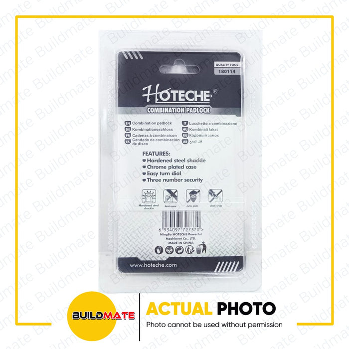 HOTECHE Combination Padlock 50mm 180114 •BUILDMATE•