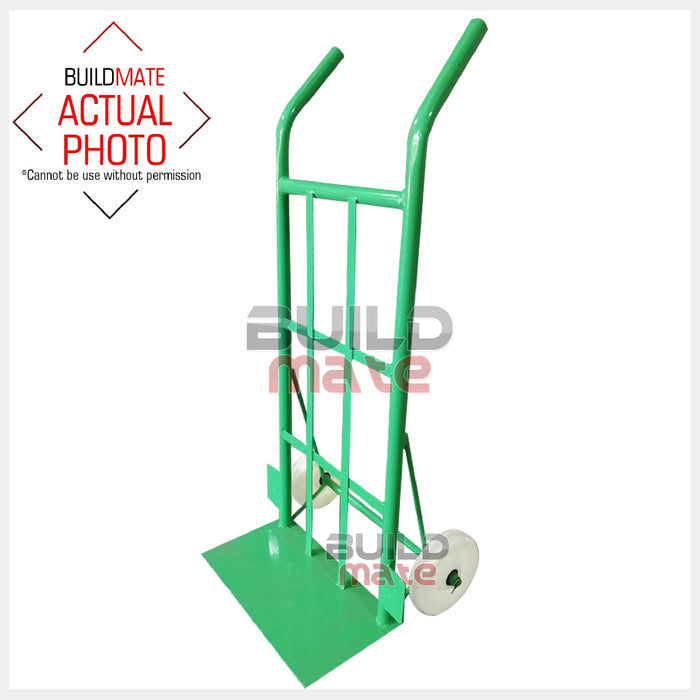 Hand Push Cart Trolley Green 6" Wheels •BUILDMATE•