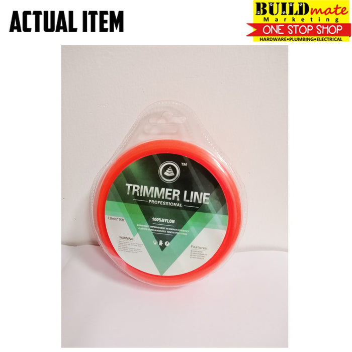 SQUARE Trimmer Line 0.3x15m NYLON