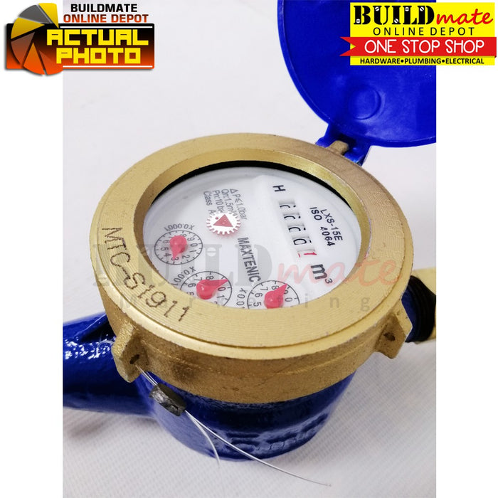 Water Meter Metal 15mm AIMEE / MAXTEN/RODEX •BUILDMATE• 