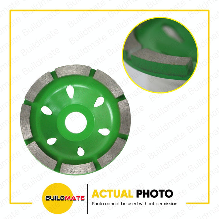 HOYOMA JAPAN Diamond Cup Wheel 4" 100mm S-RIM H-4022H •BUILDMATE• HYMHT