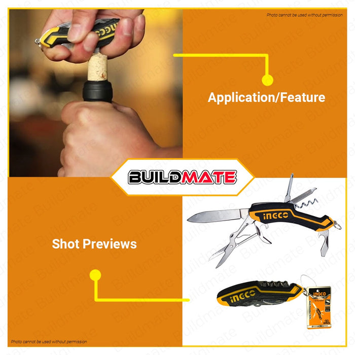 INGCO Multi-Function Knife Stainless Steel HMFK8108 •BUILDMATE• HT2