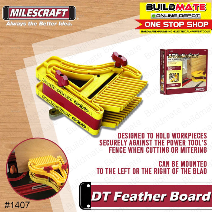 MILESCRAFT D/T Feather Board #1407 •BUILDMATE•