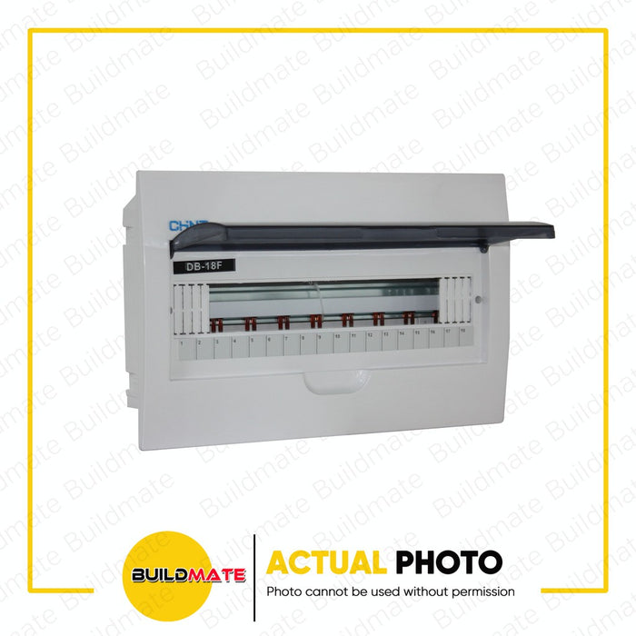 CHINT 18 WAYS FLUSH Type Panel Distribution Box Board for Din Rail Breaker Busbar DB-18F •BUILDMATE•